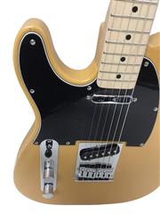 SQUIER AFFINITY SERIES TELECASTER LEFT-HANDED GUITAR BUTTERSCOTCH BLONDE EUC W/